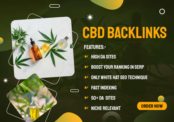 Gig Preview - Provide 25 cbd backlinks on cannabis, marijuana guest post sites