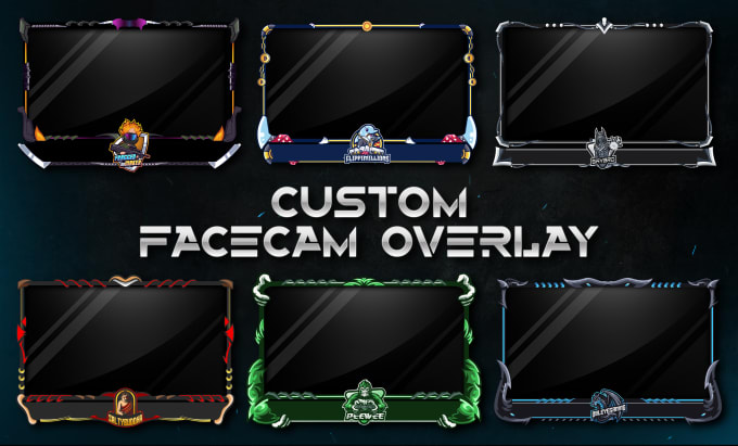 Gig Preview - Create custom animated facecam or webcam overlays for twitch, kick, youtube