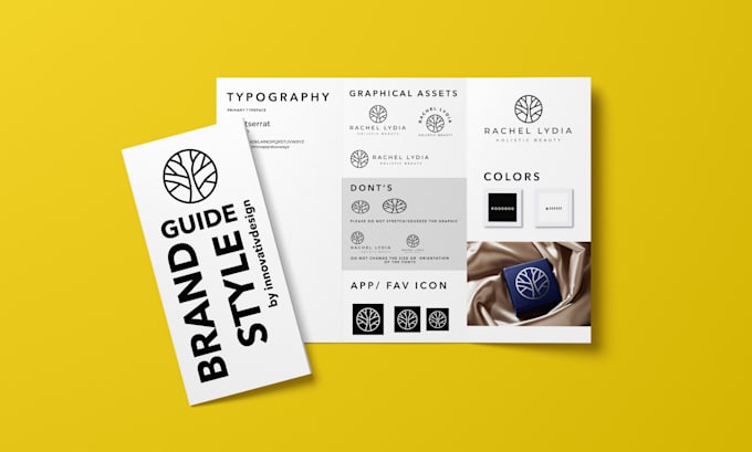 Gig Preview - Design brand style guide, brand design and custom business logo design