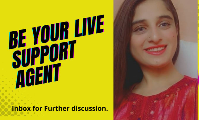 Gig Preview - Be your live chat support agent or customer support agent