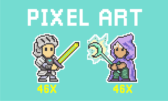 Create 16x16 or 32x32 pixel art character, item, icon, ui by Daviddelmundo