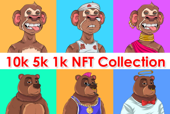 Gig Preview - Draw custom nft art and generate 10k nft collection