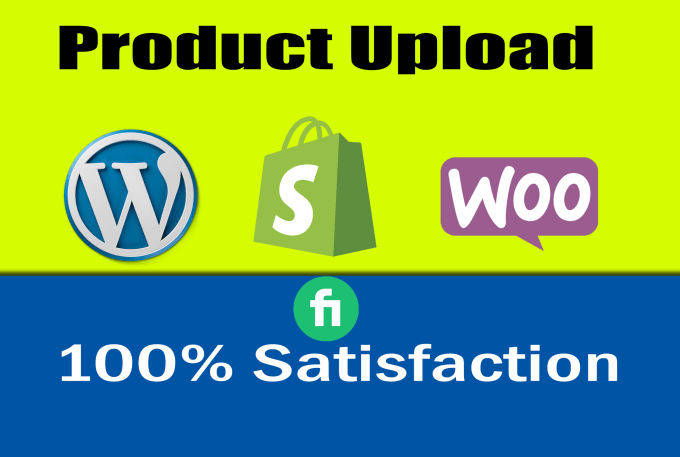 Gig Preview - Do product upload on your shopify and woocommerce store