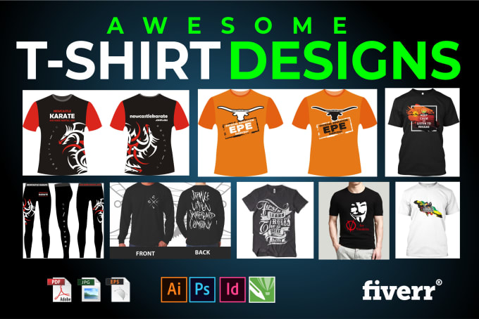 Gig Preview - Design custom tshirt with your idea