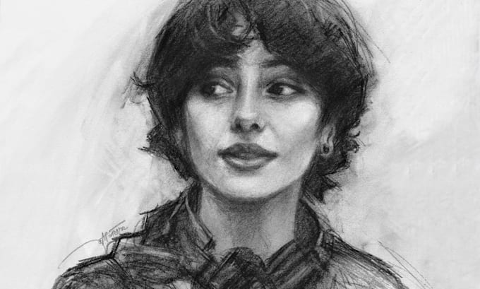 Bestseller - draw a professional charcoal portrait