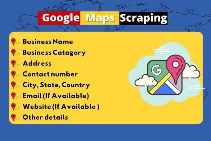 Gig Preview - Google map data scraping, web scraping, and lead generation