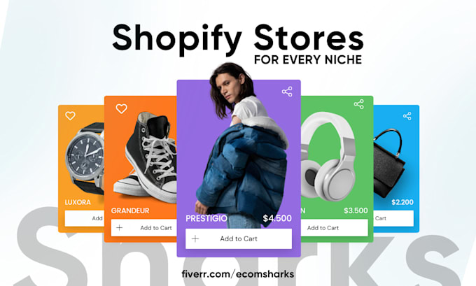 Gig Preview - Design or revamp your shopify store for dropshipping success