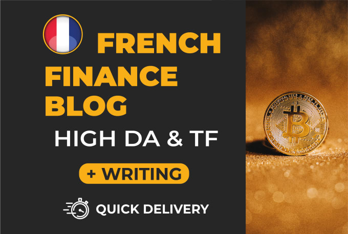 Gig Preview - Guest post on high da french finance and crypto blog