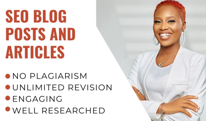 Gig Preview - Write SEO optimized articles for your blog