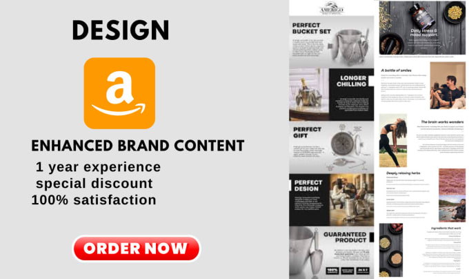 Gig Preview - Do amazon ebc or a  plus content design for your products