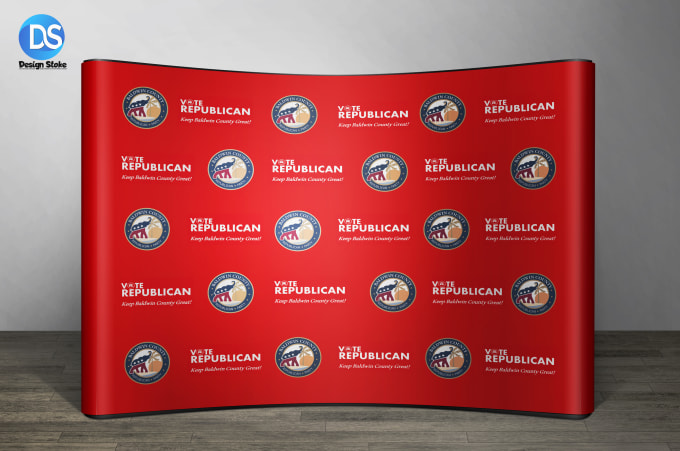 Gig Preview - Design a backdrop or step and repeat banner within 2 hours