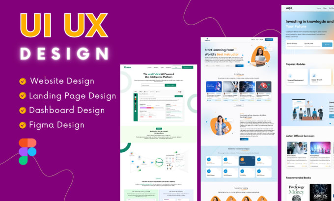 Bestseller - do responsive website UI UX design , dashboard UI UX