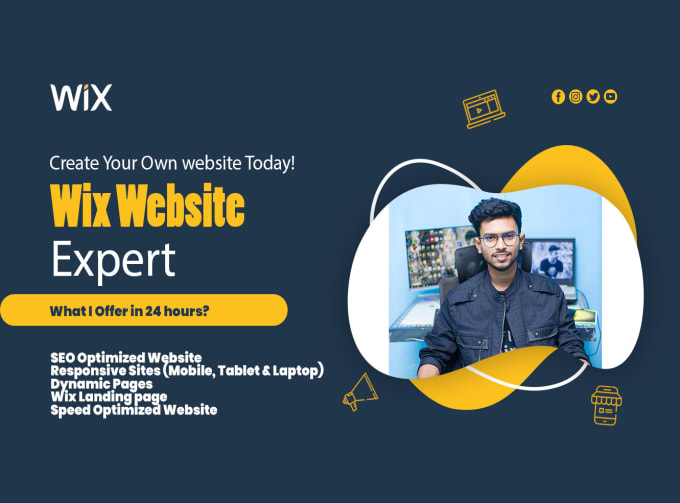 Gig Preview - Design or redesign wix website superfast