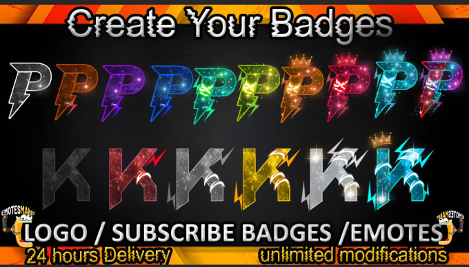 Bestseller - create custom twitch sub badges, twitch sub emotes, bit badges