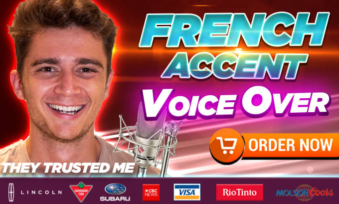 Gig Preview - Record an english professional voice over with french accent, clear, male, deep