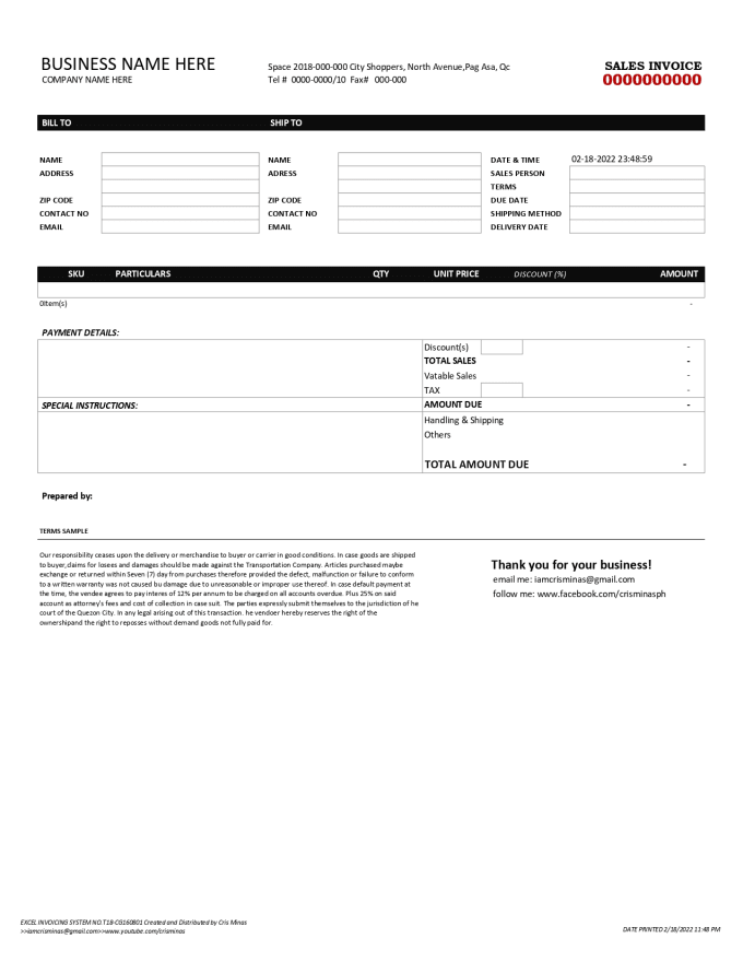 Gig Preview - Create pdf invoice generator in excel and do bookkeeping