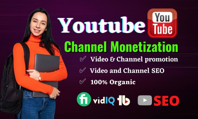 Gig Preview - Do youtube SEO and video promotion for fast monetization