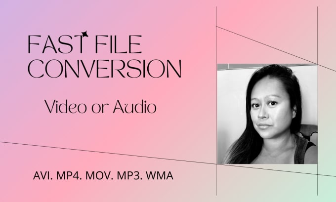 Gig Preview - Convert your video or audio files mp3 wav m4a wma mp4 mov