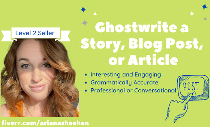 Gig Preview - Ghostwrite an article, blog post ebook chapter