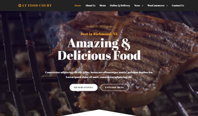 Gig Preview - Create restaurant website with online food order system