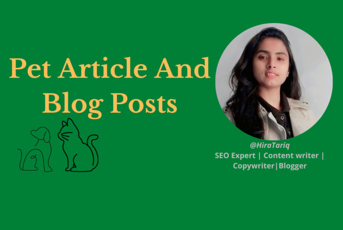 Gig Preview - Write SEO optimized articles for pet dog blogs