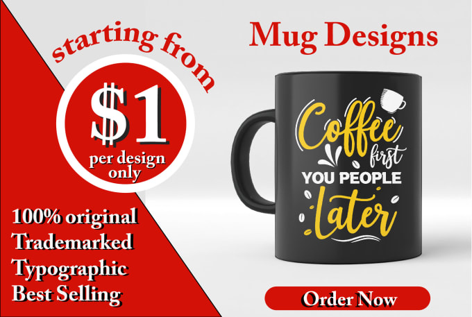 Gig Preview - Create cool and amazing mug designs for your pod business