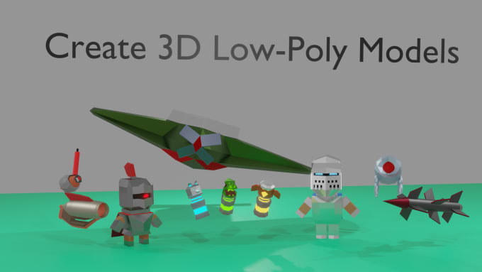 Bestseller - model low poly 3d objects in blender