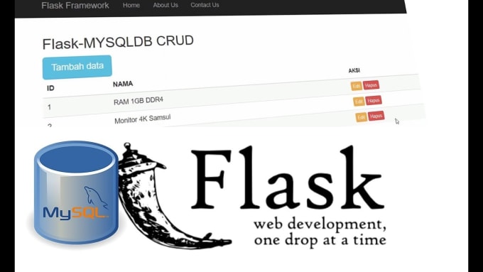 Gig Preview - Create python, flask api, web apps using mysql or mongodb