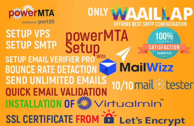 Gig Preview - Build SMTP server with powermta and mailwizz