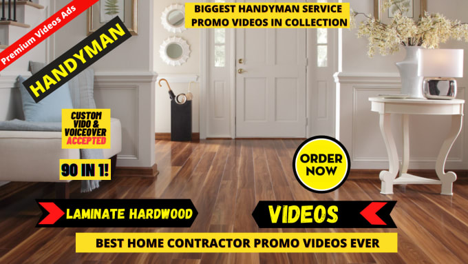 Gig Preview - Create unlimited custom laminate hardwood flooring video ads