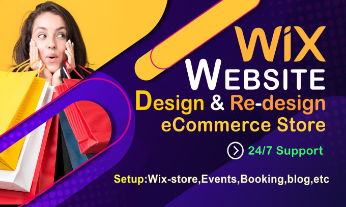 Gig Preview - Design wix website or redesign wix ecommerce online store