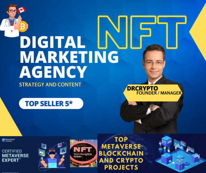 Gig Preview - Our agency will provide a to z crypto nft web3 marketing strategy for your project