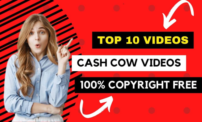 Gig Preview - Create or make youtube top 10 videos or cash cow videos