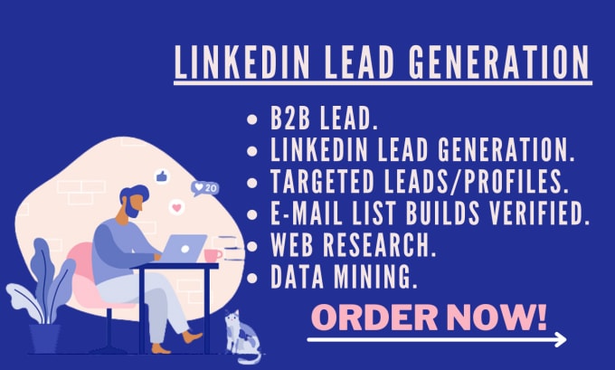 Gig Preview - Do targeted b2b lead generation for linkedin etc