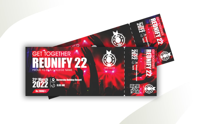 Gig Preview - Design creative ticket for any event