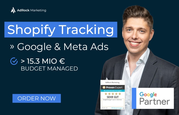 Gig Preview - Our agency will set up shopify conversion tracking for google ads and facebook ads