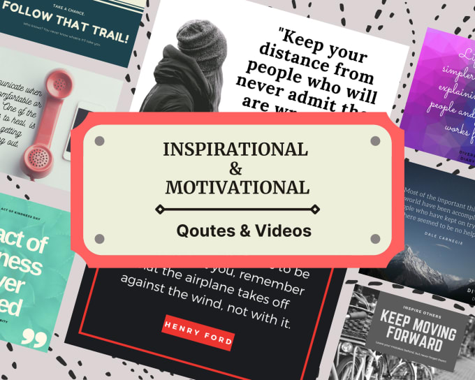 Gig Preview - Create motivational and inspiring graphic quotes and videos