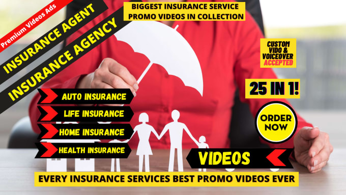 Gig Preview - Do insurance agent life insurance auto insurance promo video