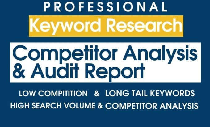 Gig Preview - Do advance SEO keyword research with longtail key words, audit report of website