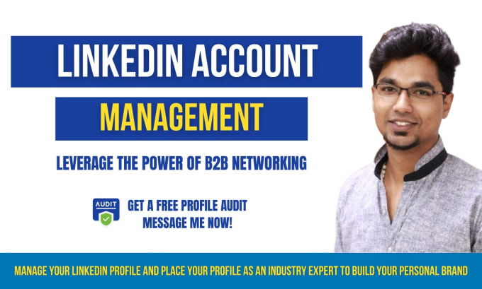 Gig Preview - Optimize and manage linkedin profile and business page