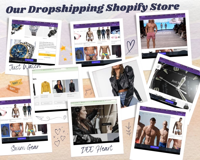 Gig Preview - Build a passive income shopify dropshipping store or shopify website