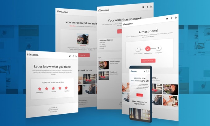 Bestseller - make responsive HTML template within 2 hours