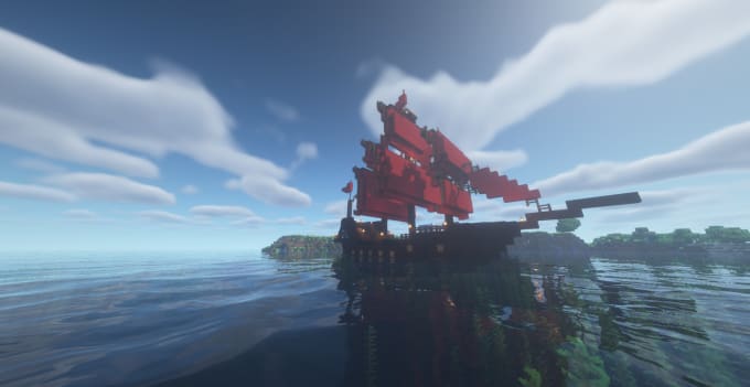 Gig Preview - Build a pirate ship in minecraft