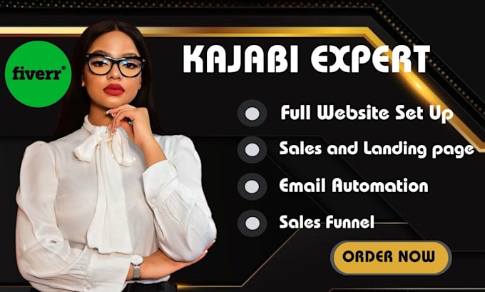 Gig Preview - Do kajabi website, kajabi online course,kajabi redesigns kajabi landing page