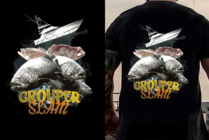 Gig Preview - Do unique hunting fishing custom t shirt design for you