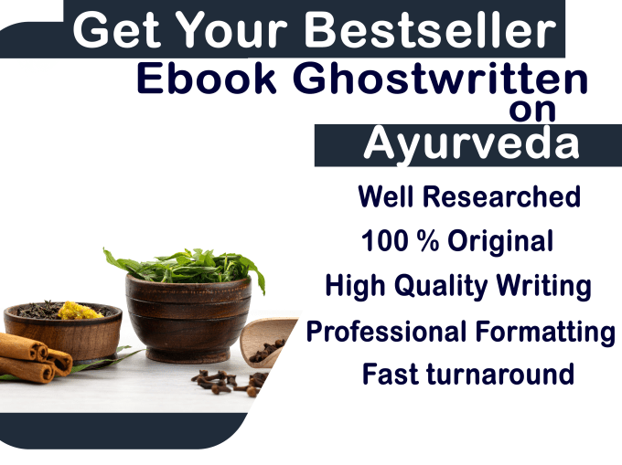 Gig Preview - Ghostwrite your ebook on ayurveda and plant based diets