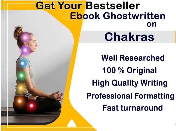 Gig Preview - Ghostwrite your ebook on chakras, reiki, energy healing