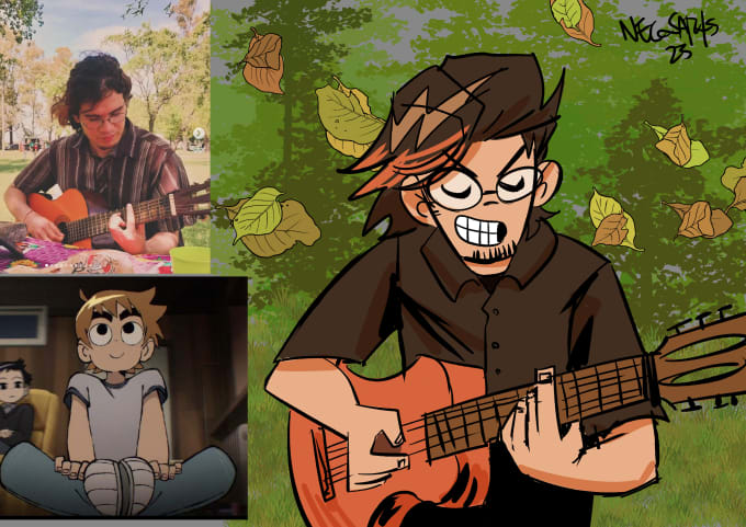 Gig Preview - Draw you in the scott pilgrim vs the world style