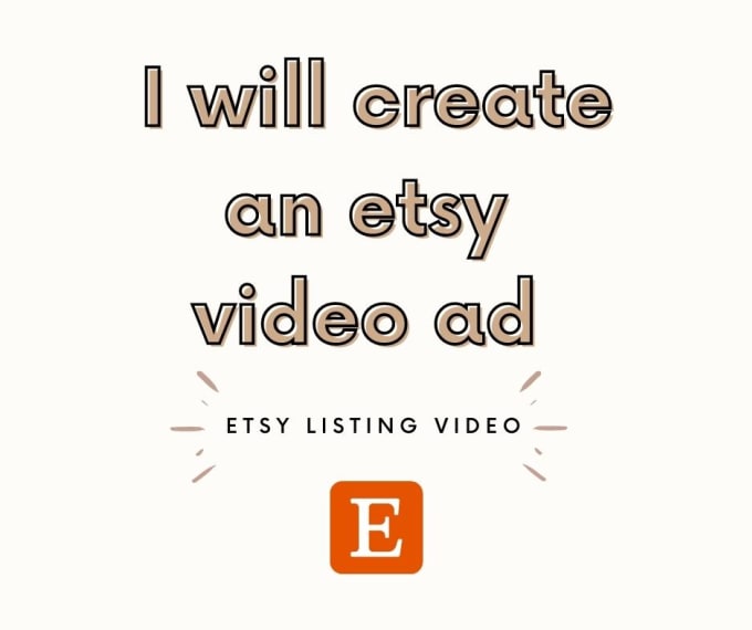 Gig Preview - Create an etsy video ad