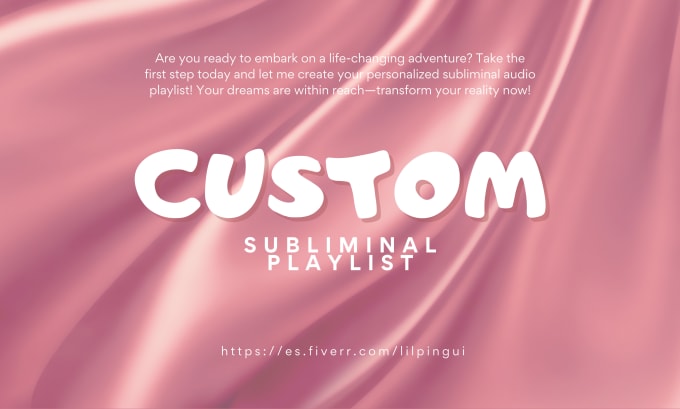 Gig Preview - Create a custom subliminal audio playlist